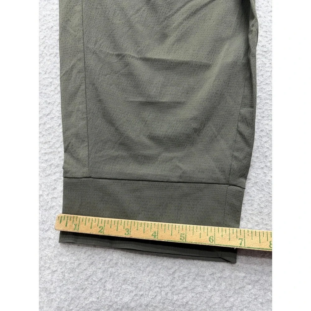 Athleta Trekkie‎ North Jogger Pants Womens 18 Green Zip Pocket Stretch Travel